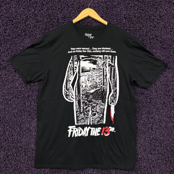 Friday the 13th Movie Promo Tshirt size large - Picture 1 of 4